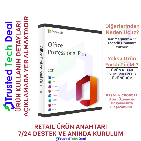 
                  Office 2021 Pro Plus Lisans
                