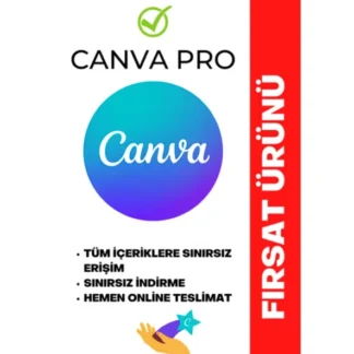
                  Canva Pro - Sınırsız Özellik - Sınırsız Kullanım
                