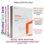 Office 2019 Pro Plus Key 7/24 Hızlı Teslimat